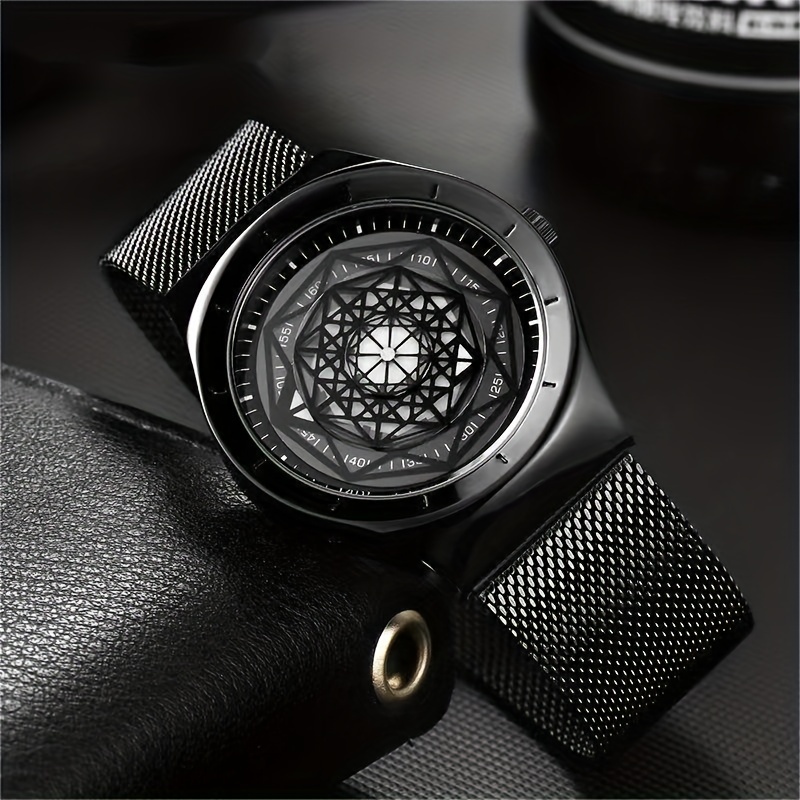 Canvas Strap Watch - Nowa koncepcja Kreatywny, daremny czarny zegarek