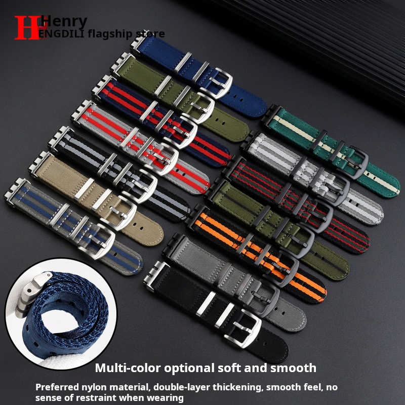 21mm Modyfikowany metalowy sta – Nato Strap Nylon recenzja i cena