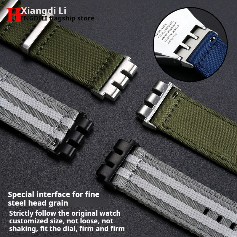 21mm Modyfikowany metalowy sta – Nato Strap Nylon recenzja i cena