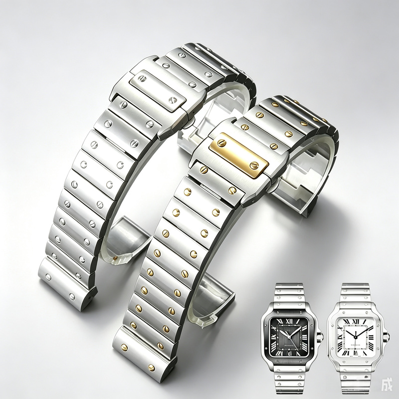 Pasek do zegarka ze stali nier – Cartier Watch Santos recenzja i cena