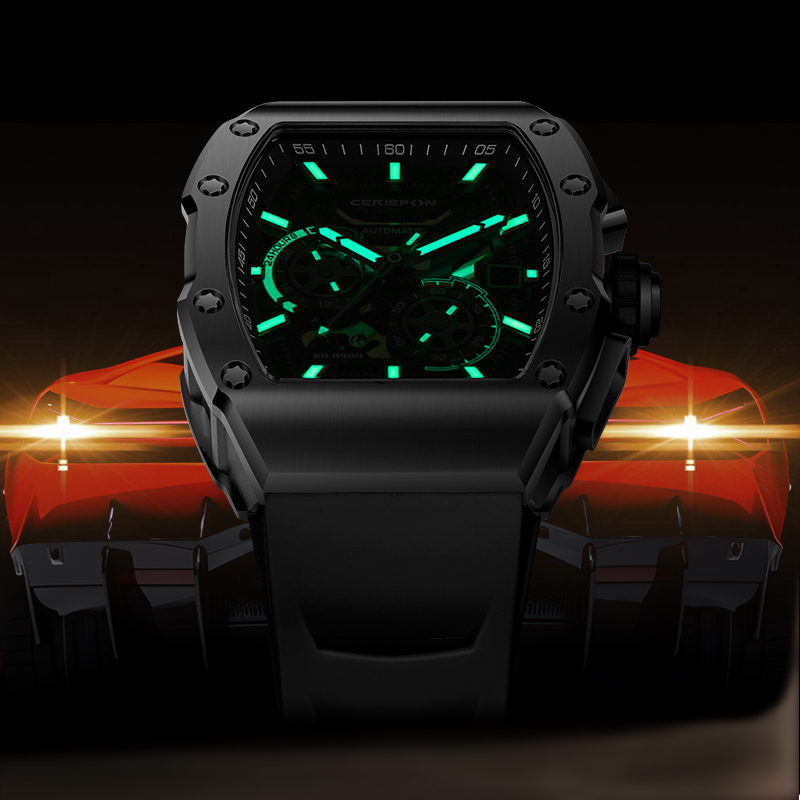 Zegarek męski CERIEPON w kszta – Rubber Strap Diver recenzja i cena
