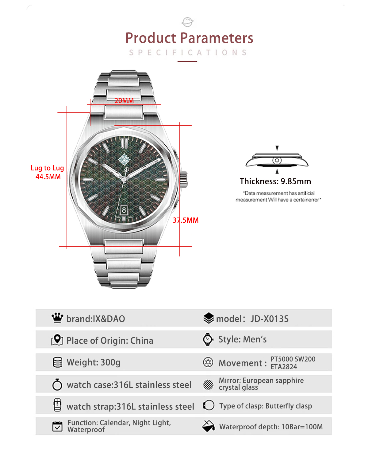 IX&DAO 2026 New Warrior 37mm M – Rolex Watch Submariner recenzja i cena