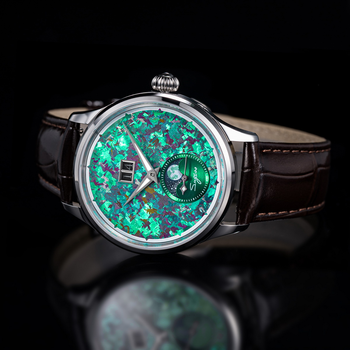 Zegarek męski Sugess z fazami  – Rolex Watch Submariner recenzja i cena