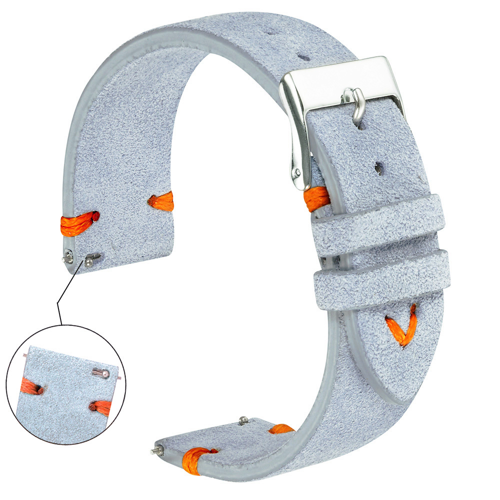 Zamszowe paski do zegarków 18  – Suede Strap Watch recenzja i cena