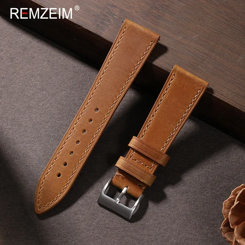 Crazy Horse skórzany pasek do  – Canvas Strap Watch recenzja i cena