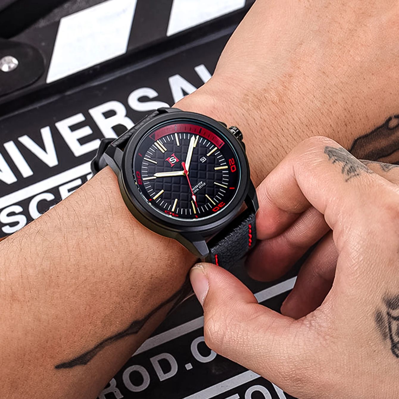 NS Simple Fashion męski zegare – Suede Strap Watch recenzja i cena