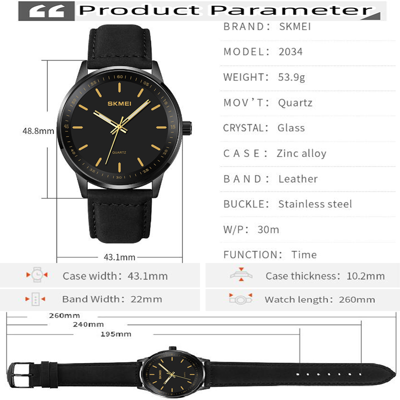 Skmei oryginalne markowe zegar – Suede Strap Watch recenzja i cena